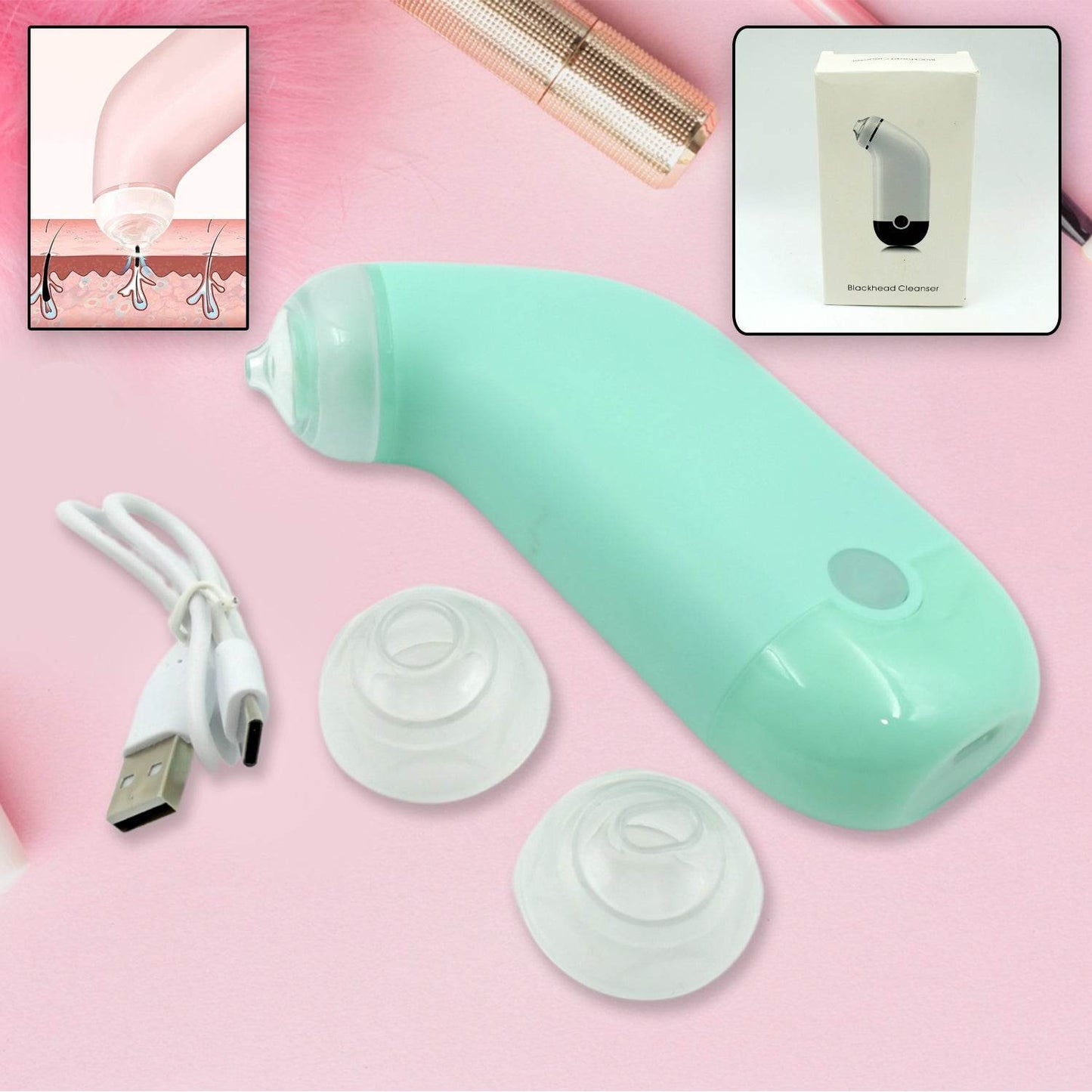 0288 Vacuum Blackhead Machine Reduce Spot Mini Handheld Lifting Massage Facial Blackhead Remover For Skin Care (1 Pc) - Best Deals at BeSh Deals®
