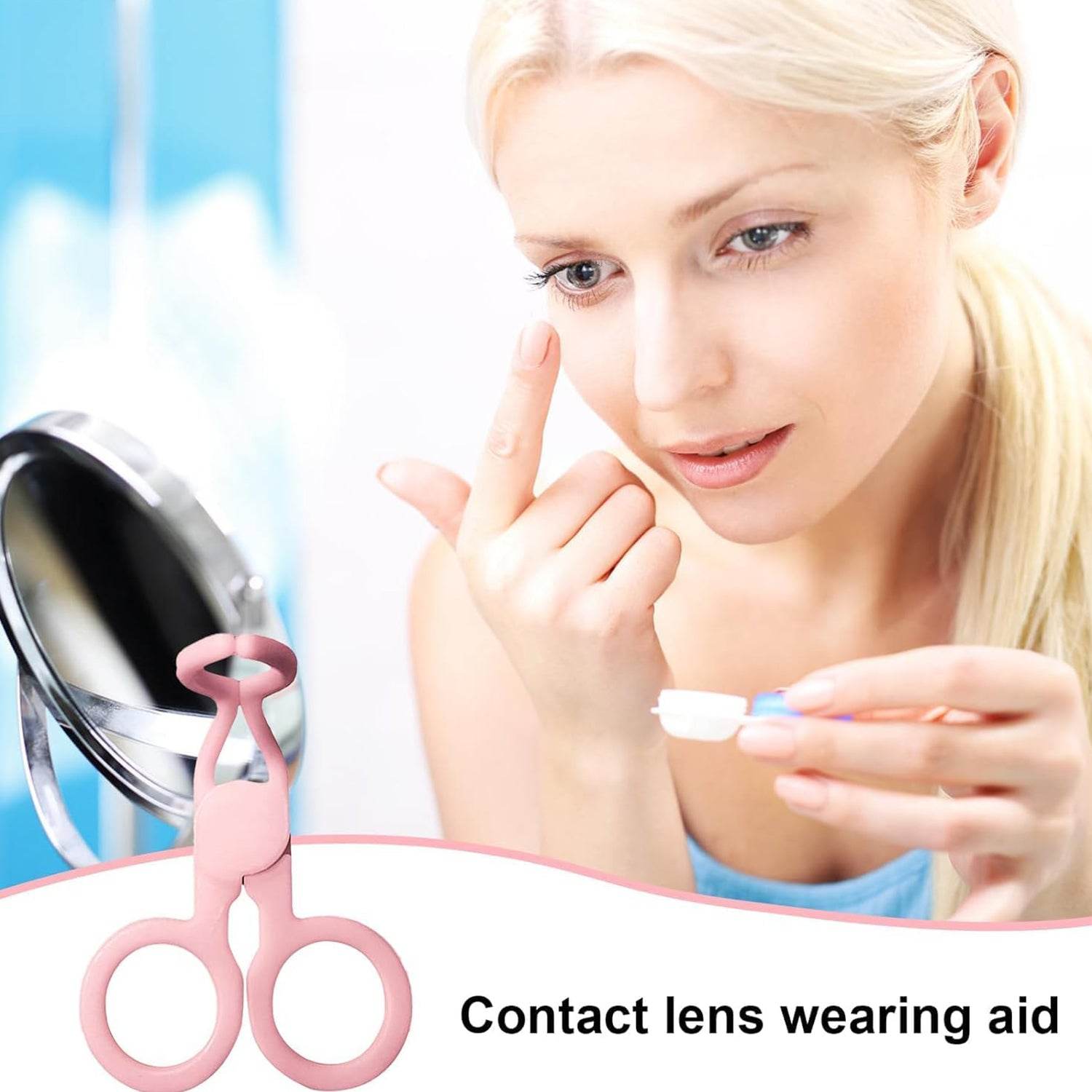 Plastic Ergonomic Women Eye Care Contact Lenses Inserter Remover Tool (1 Pc) - Best Deals at BeSh Deals®