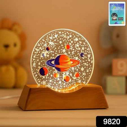 3d Creative Visualization Lamp  Led Night Ligh (1 Pc)