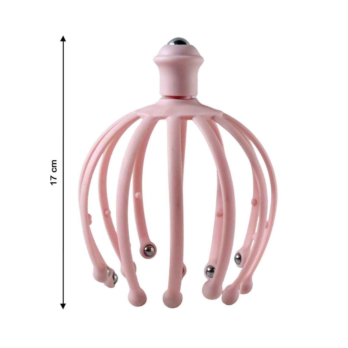 Manual Head Scalp Massager With Rolling Ball Tips (1 Pc)