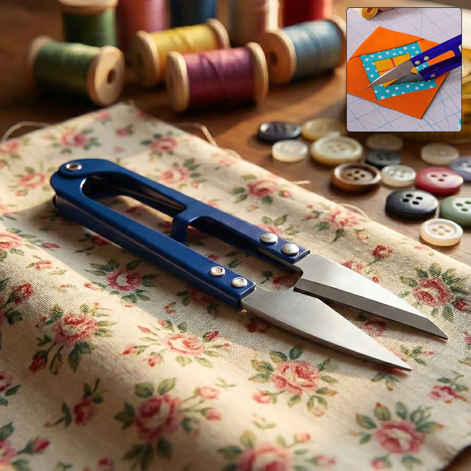 Premium Sewing Scissors With Ergonomic Handle (1 Pc)