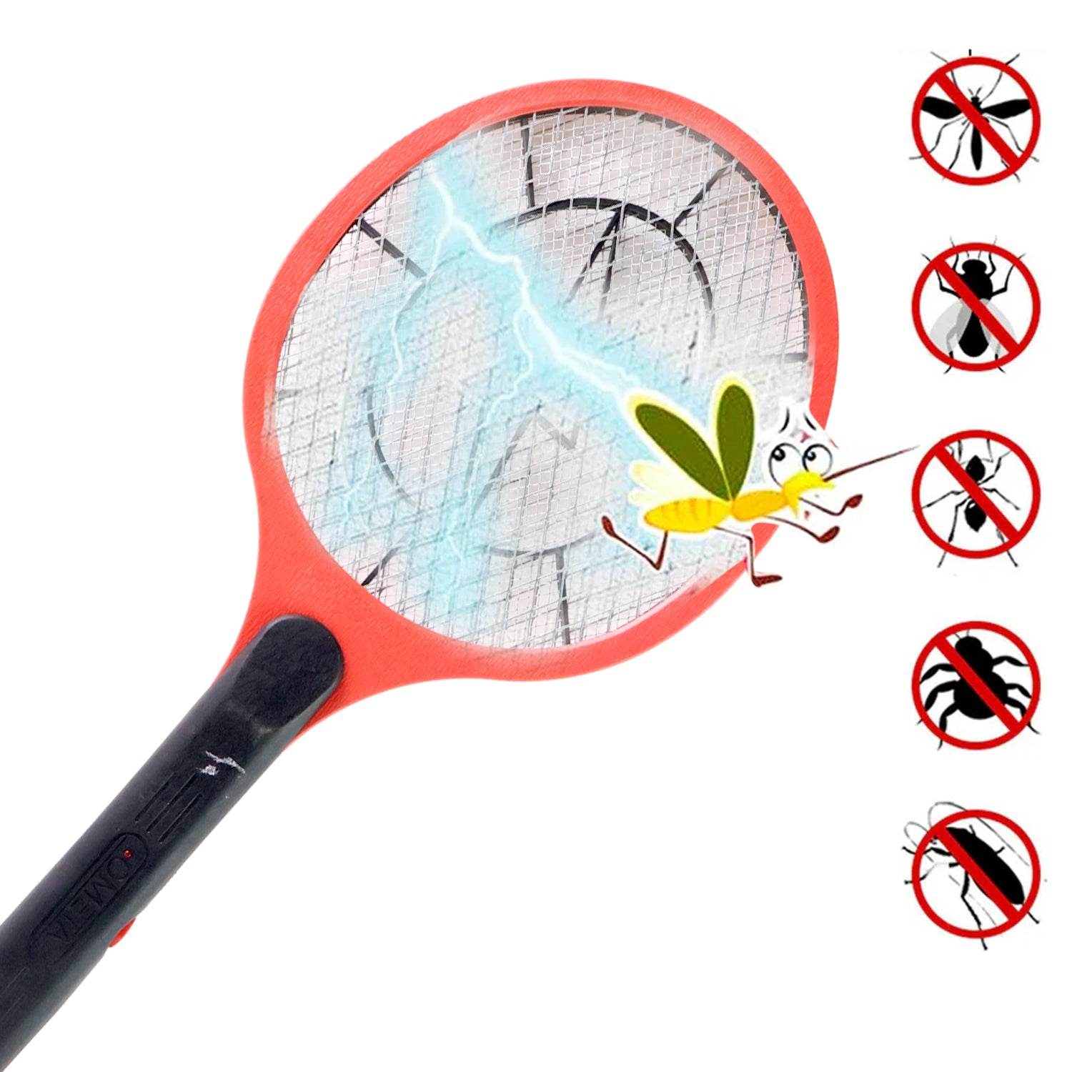 Red Rechargeable Electric Mosquito Killer Racket With Cable - Best Deals at BeSh Deals®