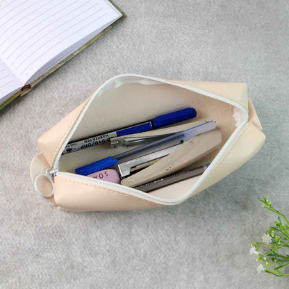 Slim Pu Leather Pencil Pouch - (1 Pc)