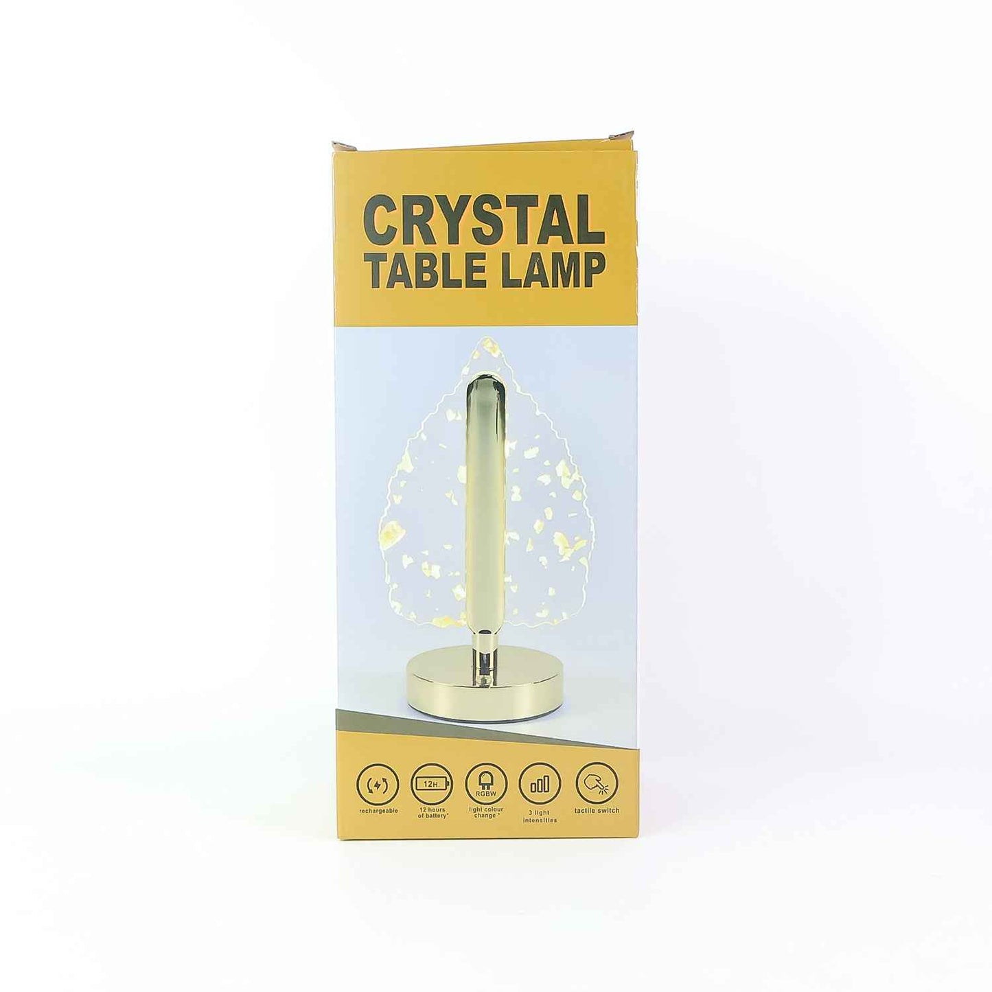 Elegant Plastic Led Table Lamp With Leaf Design Shade (1 Pc)