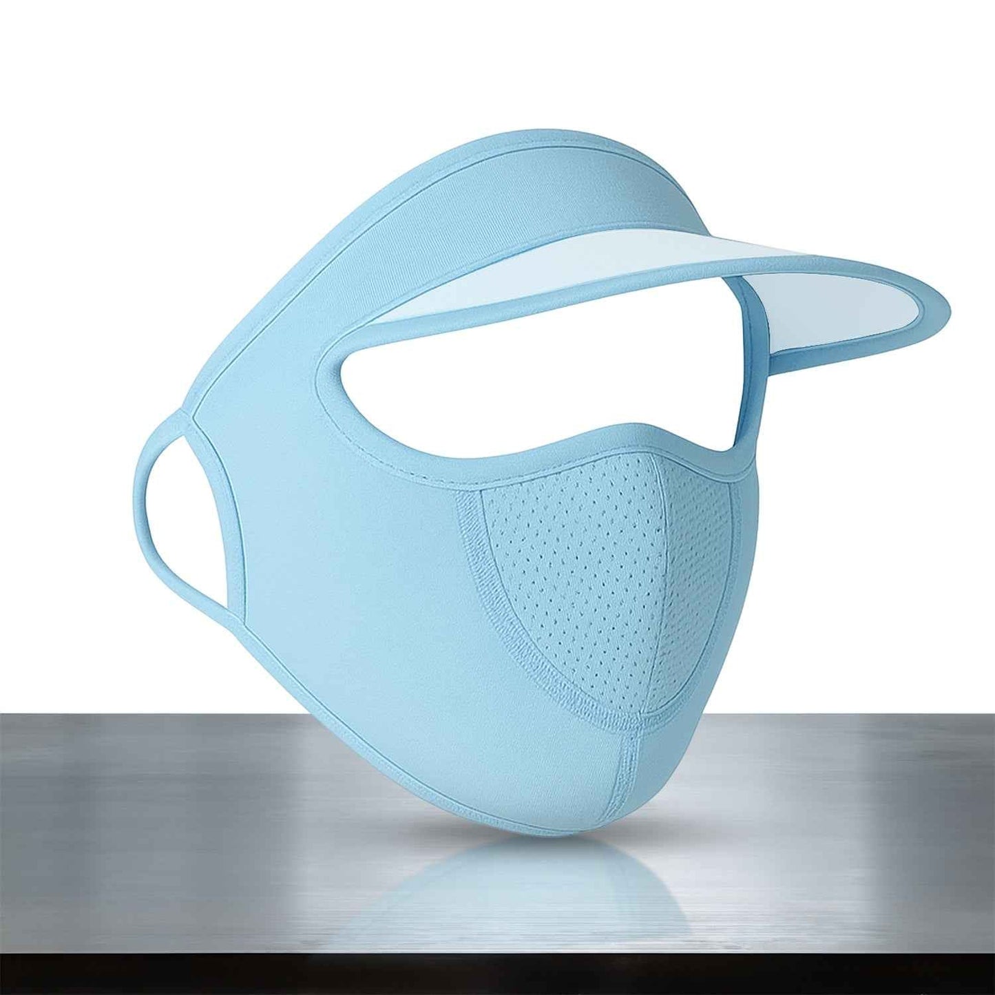Womens Full Face Uv Protection Cap With Built In Mask And Wide Brim Visor Breathable (1 Pc) - BeSh Deals®