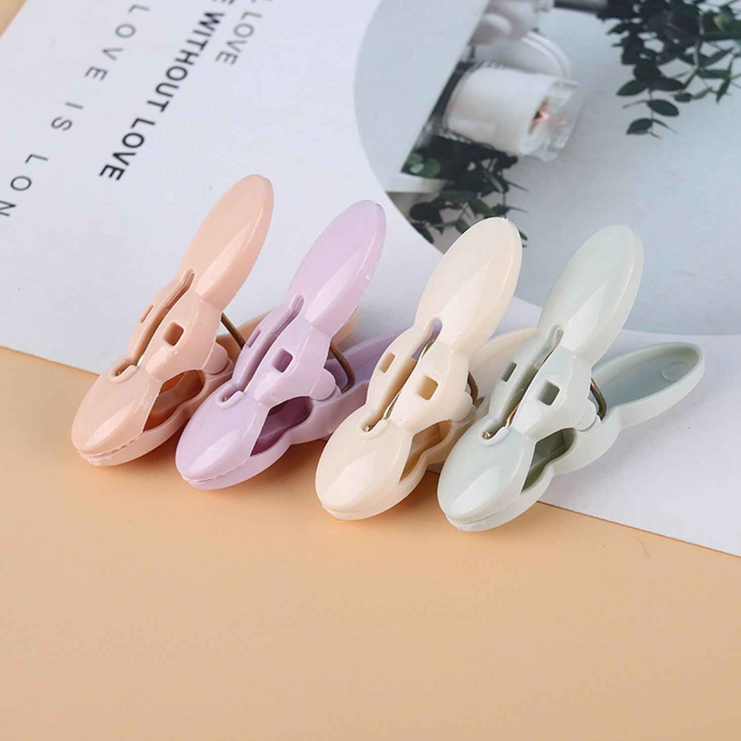 Clothes Drying Rope With Multipurpose Cloth Clips (1 Set)