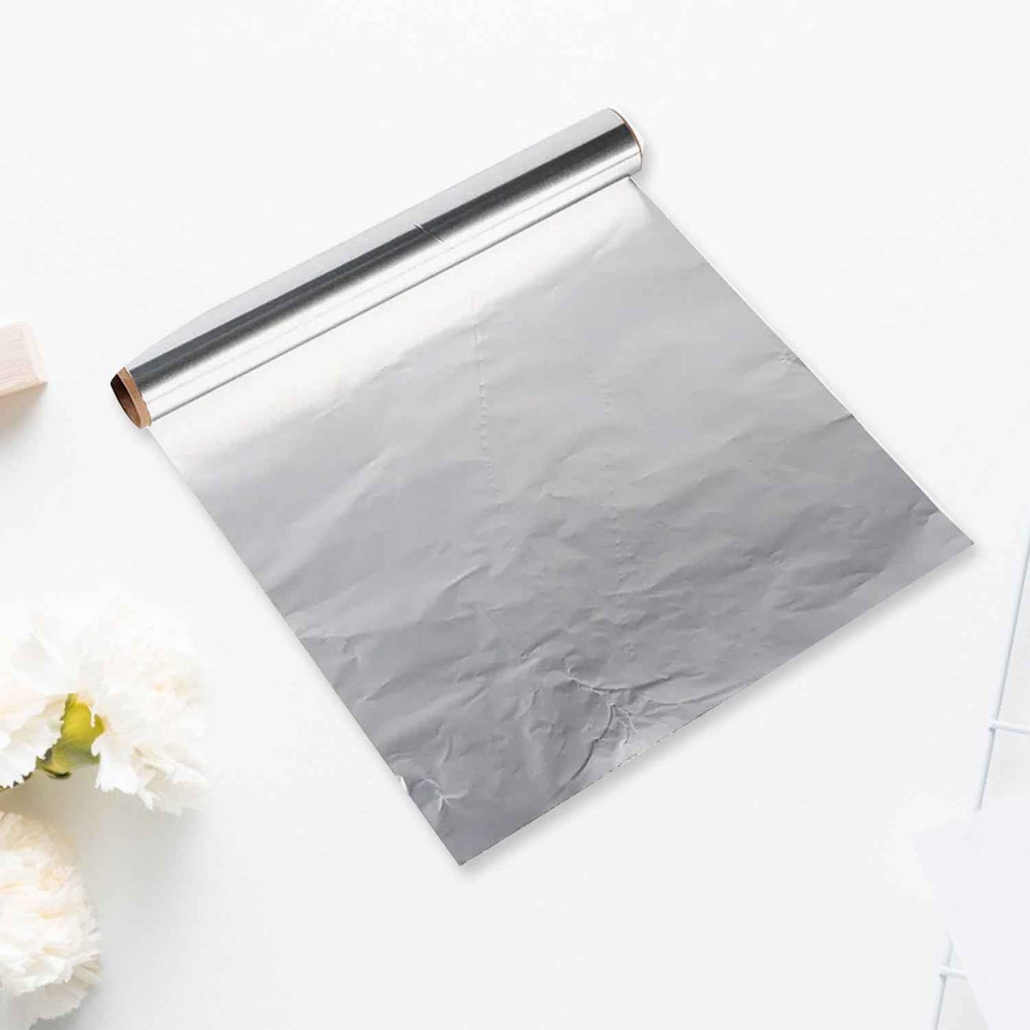 Premium Quality Aluminum Foil Roll Heavy Duty Non Stick Thick Aluminum Foil Sheet Baking Grilling Tool Width 295Mm (1Pc) - BeSh Deals®