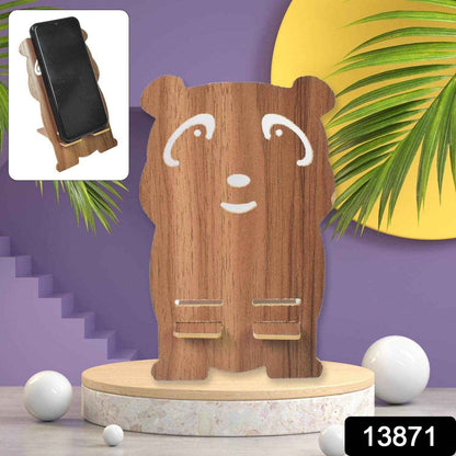 Wooden Cartoon Shape Design Mobile Stand  (1 Pc) - Best Deals at BeSh Deals®