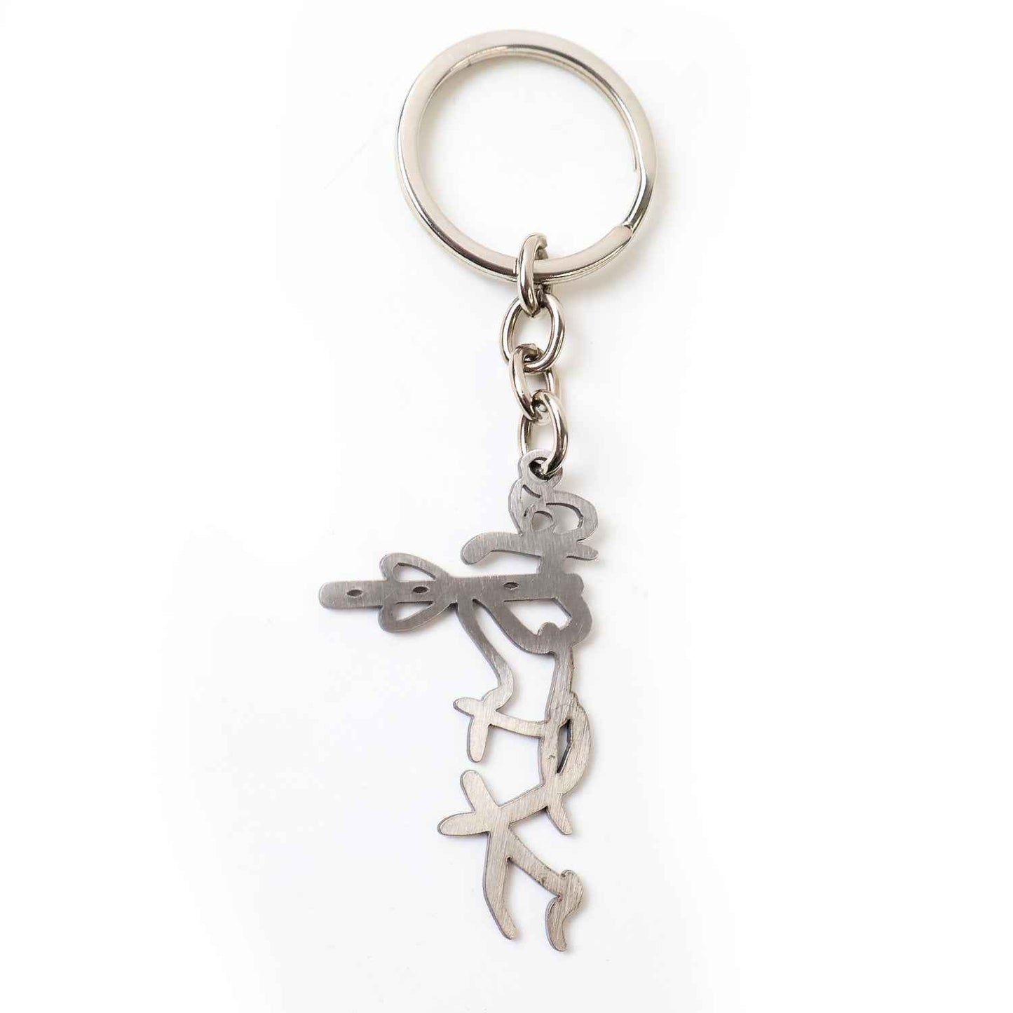 Divine Krishna Flute Design Metal Keychain (1 Pc)