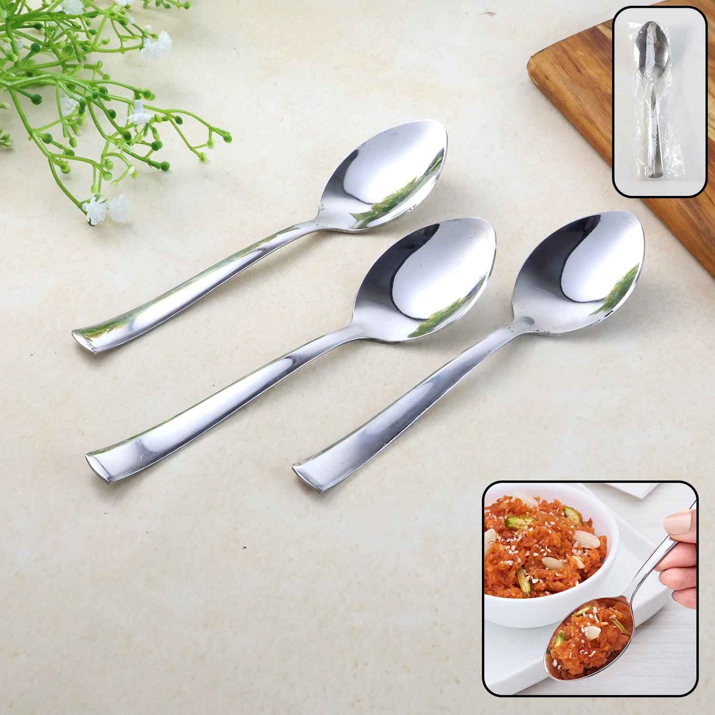Everyday Dining Spoons - (3 Pc  Set)