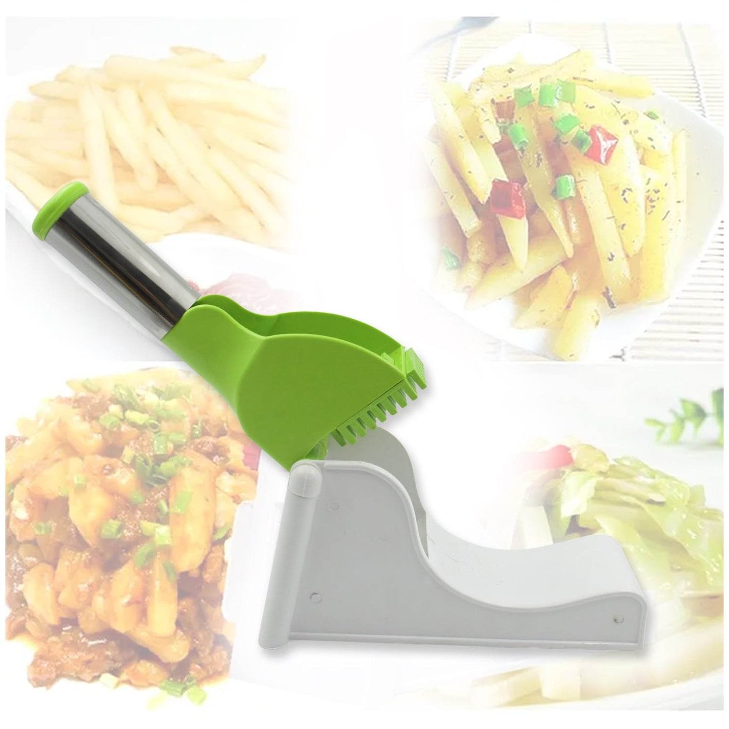 114 Virgin Plastic French Fry Chipser Potato Chipserpotato Slicer With Container - Best Deals at BeSh Deals®