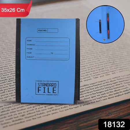 Standard File Plastic Clip File Folder Paper Holder Documents File (3526 Cm  1 Pc)