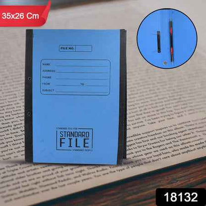 Standard File Plastic Clip File Folder Paper Holder Documents File (3526 Cm  1 Pc)