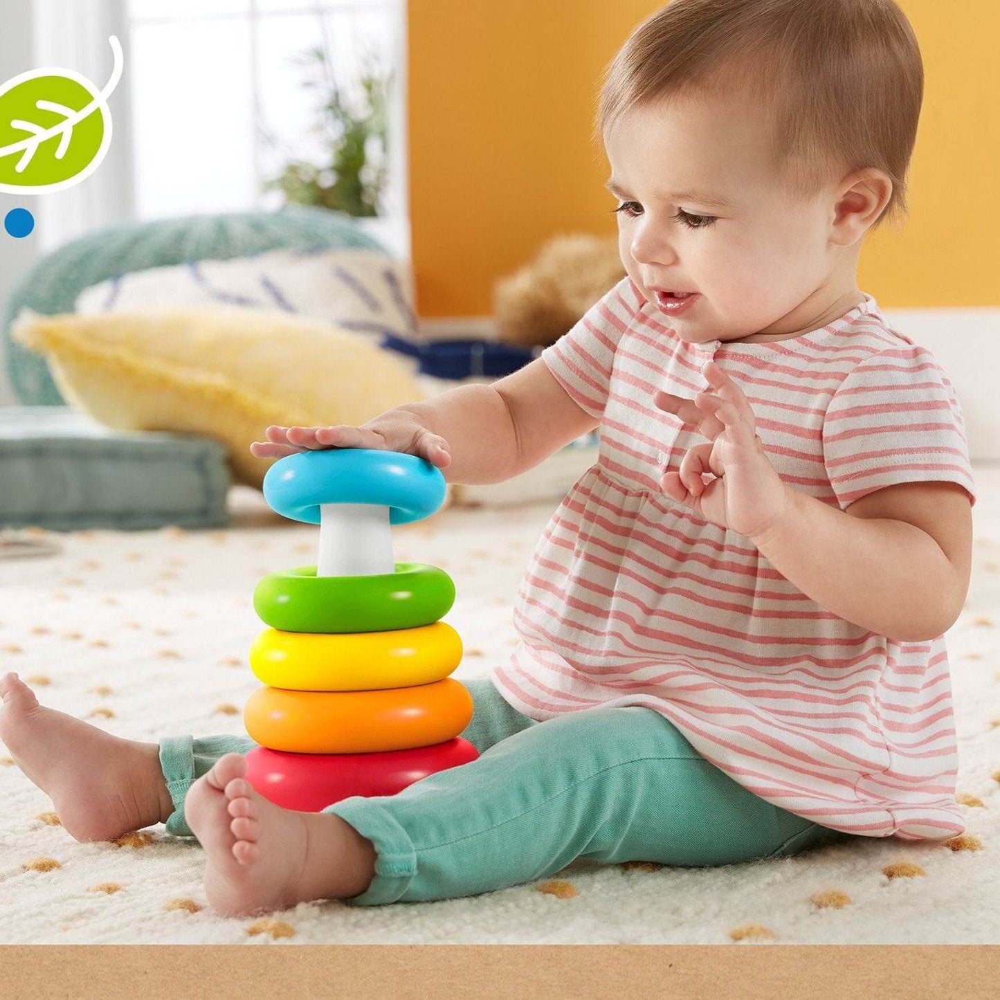 8016 Plastic Baby Kids Teddy Stacking Ring Jumbo Stack Up Educational Toy 7pc - Best Deals at BeSh Deals®