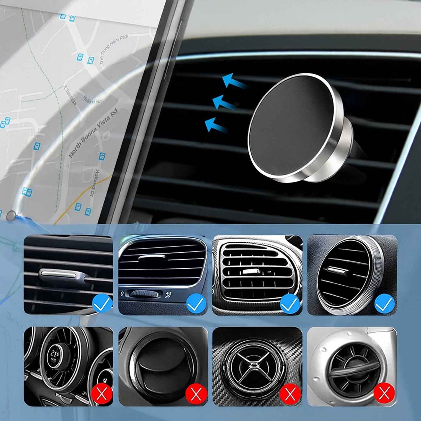 360 Rotating Magnetic Phone Holder Stand (1 Pc)