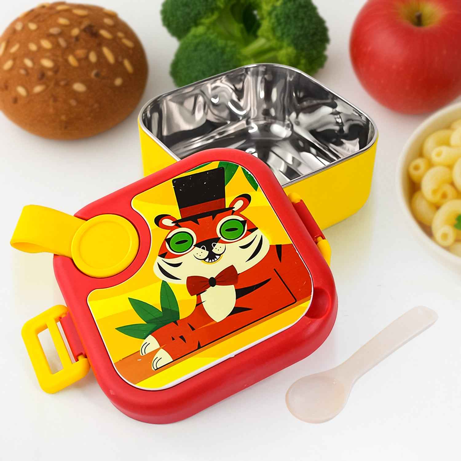 Ganesh Tangy Kids Stainless Steel Lunch Box - BeSh Deals®