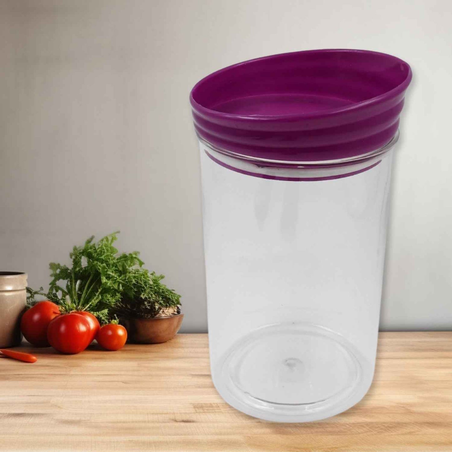 Plastic Premium Quality Kitchen Food Containers Set (1200ml Approx Set Of 2 Pc)