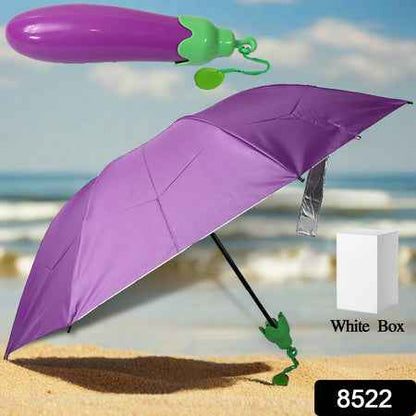 Vegetable Shaped Folding Umbrella Plastic Case Creative Fashion Folding Mini Sun Shade Rain Umbrella Unique Umbrella Sun  Uv Protection Cute Design (1 Pc)