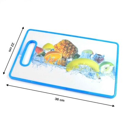 Large Rectangular Fruit Print Cutting Board (36x22cm  1 Pc)