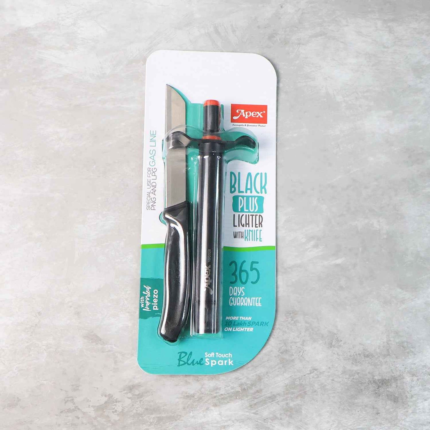 Premium Kitchen Knife With Gas Lighter Combo Set  2