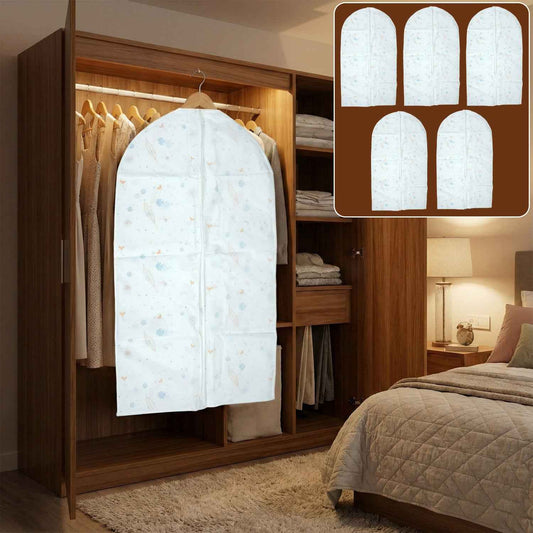 Premium Wardrobe Garment Cover Set (60  80 Cm Pack Of 5)