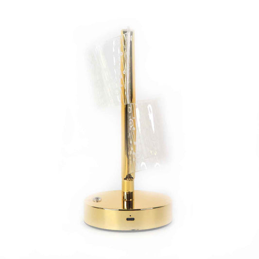 Luxury Crystal Led Double Shade Table Lamp (1 Pc)