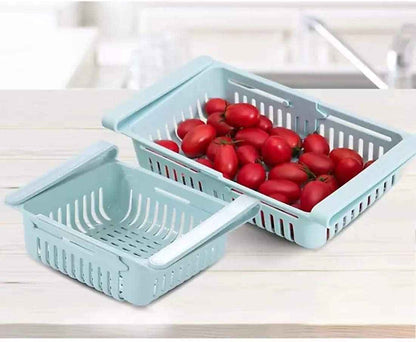 5338 Virgin Freeze Storage Unbreakable Adjustable Multi Color Tray With Extra Storage  Easy To Remove Easy To Clean  Pack Of 4 Tray