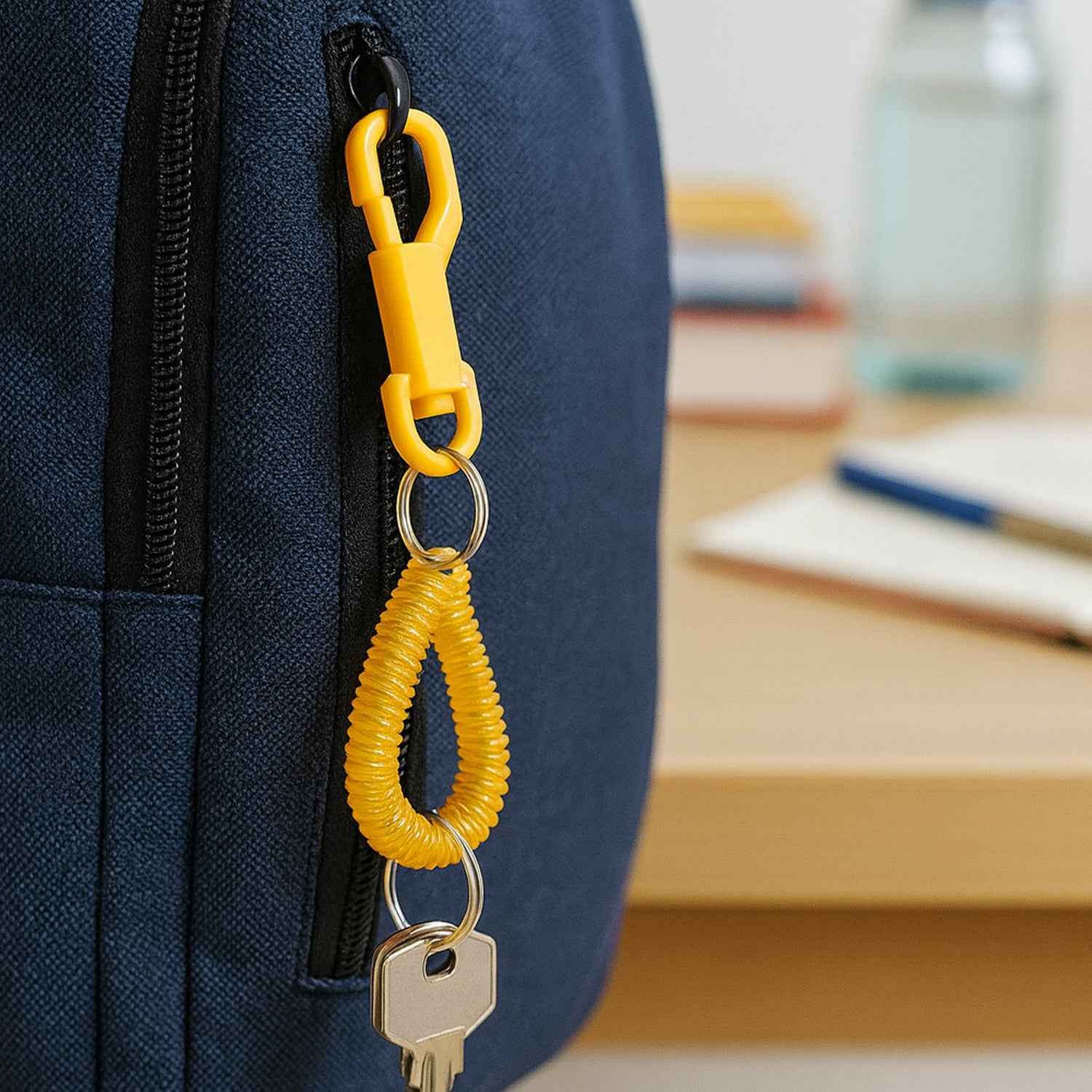 Coiled Retractable Keychain - (1 Pc)