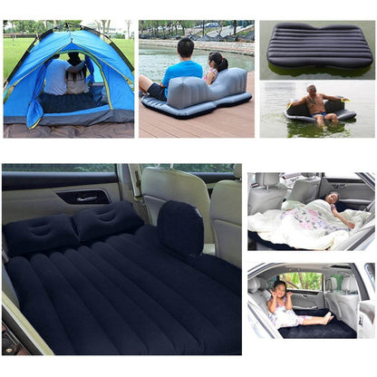 8043 Car Inflatable Bed With 2 Pillows   Air Pump (Portable) For Travel Camping Vacation  Polyester Inflatable Travel Car Bed Air Sofa With Two Inflatable Pillow And Air Pump For Car Back Seat Air Pump Random Colour - Best Deals at BeSh Deals®