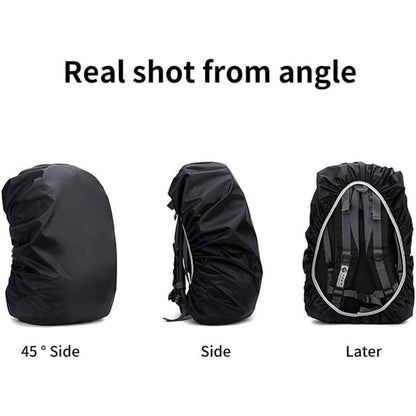 4100 Heavy Waterproof Nylon Rain Coverdust Cover - Elastic Adjustable For Laptop Bags And Backpacks School Bag Waterproof Cover Dust Proof Backpack Laptop Bag Cover (1pc)