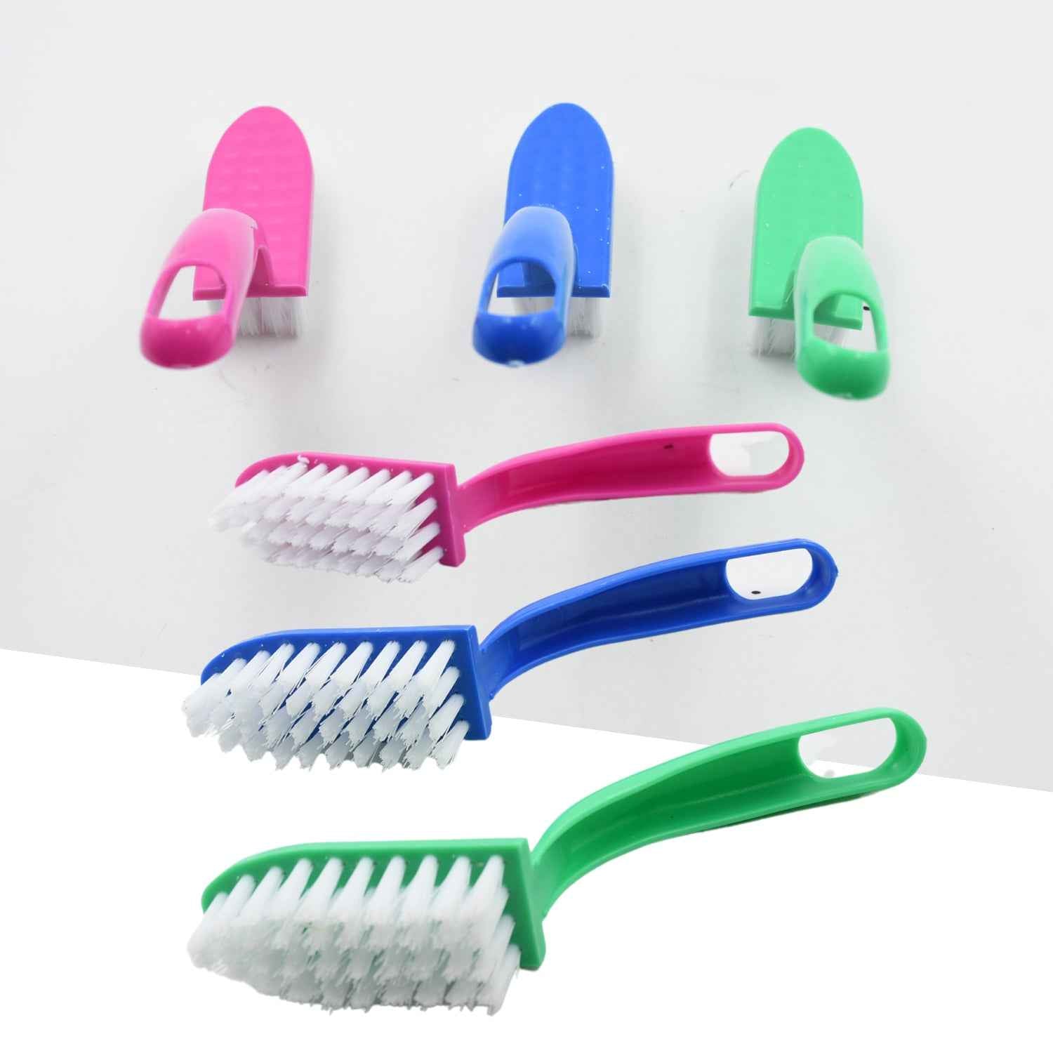 7956 Multi-purpose Kitchen Cleaning Brushes - Fish Cleaning Vegetable Cleaning Tool Cleaner Utensils Fruit Cleaning 3 Piece