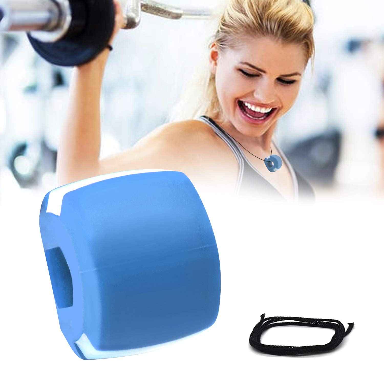 6128 Dark Blue Jaw Exerciser Used To Gain Sharp And Chiselled Jawline Easily And Fast