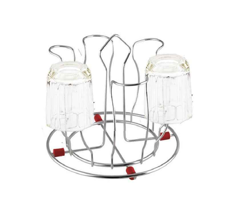Stainless Steel Glass Holder Glass Hanging Organizer For Kitchen Bars Pubs - BeSh Deals®