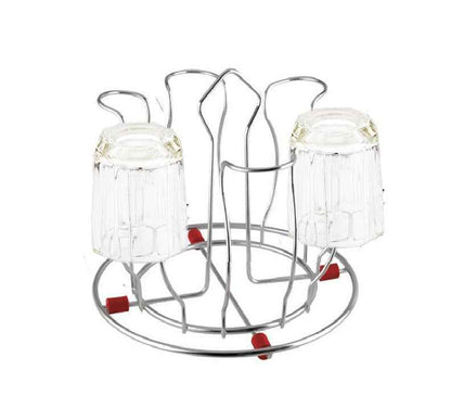 Stainless Steel Glass Holder Glass Hanging Organizer For Kitchen Bars Pubs - BeSh Deals®