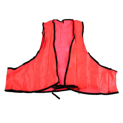 7453 Economy Safety Vest Soft Vinyl With Tie Closure For Identifying Staff And Volunteers Adult Pvc Safety Vest High Visibility For Outdoor Operator