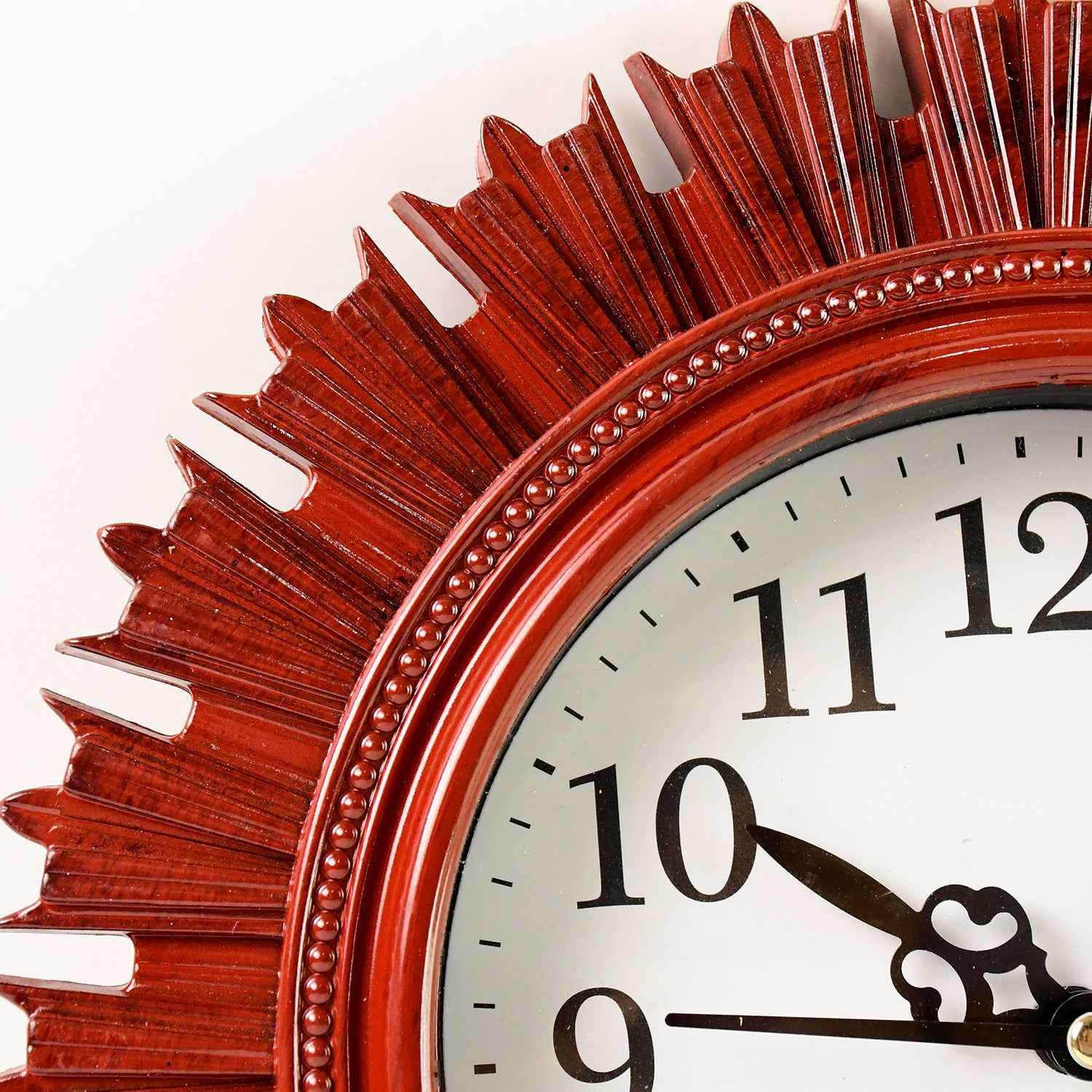4918 Wooden Look Designer Wall Clock Plastic Decorative Latest Wall Clock Battery Operated Round Easy To Read For Roomhomekitchenbedroomofficeschool