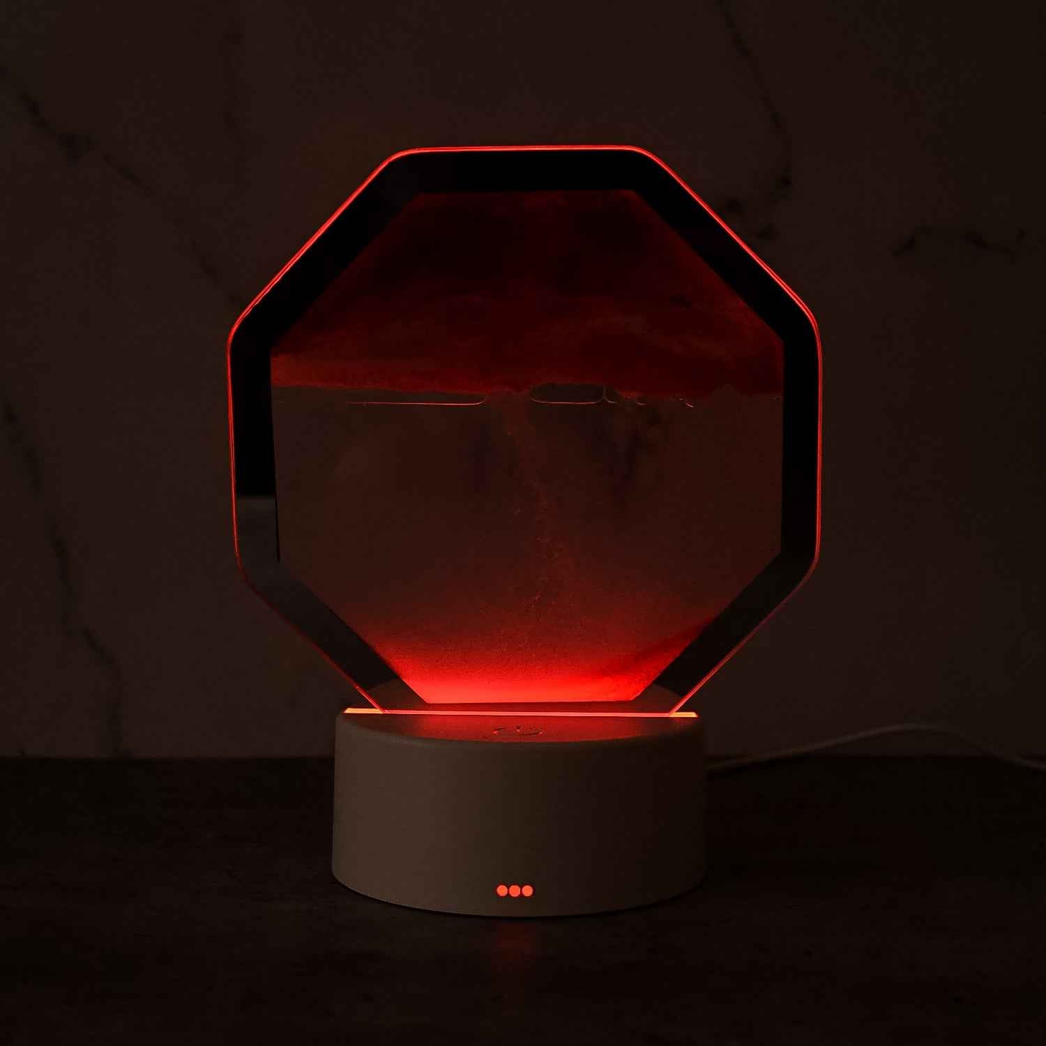 Led Moving Sand Art Table Lamp (1 Set)