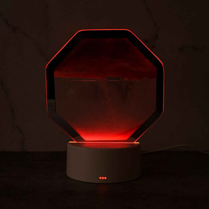 Led Moving Sand Art Table Lamp (1 Set)