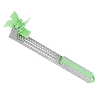7160 Stainless Steel Washable Watermelon Cutter Windmill Slicer Cutter Peeler For Homesmart Kitchen Tool Easy To Use