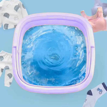 12897 Folding Washing Machine Mini Portable Washing Machine Deep Cleaning Mini Foldable Washing Machine Suitable For Socks Underwear Baby Clothes  Other (1 Pc)
