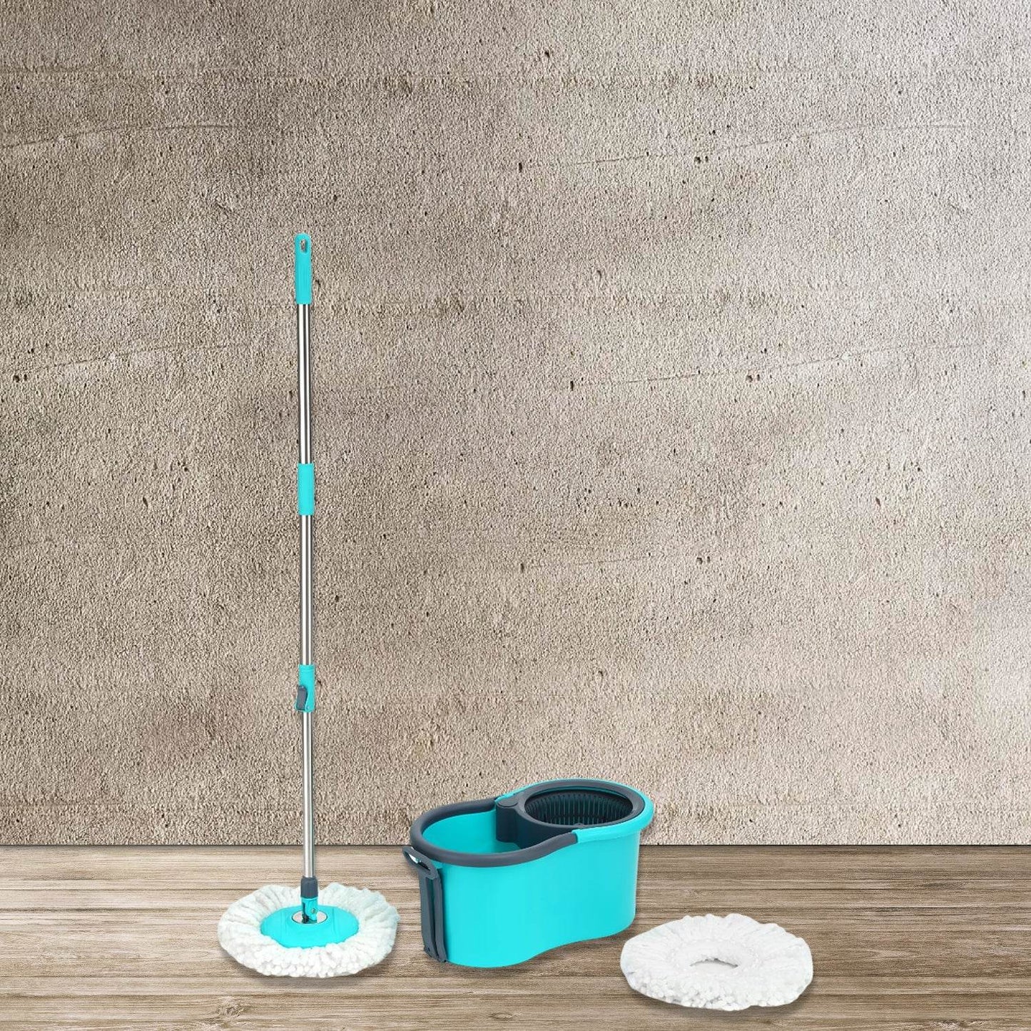 4941 Quick Spin Mop Plastic Spin Bucket Floor Cleaning Easy Wheels  Big Bucket Floor Cleaning Mop With Bucket - Best Deals at BeSh Deals®