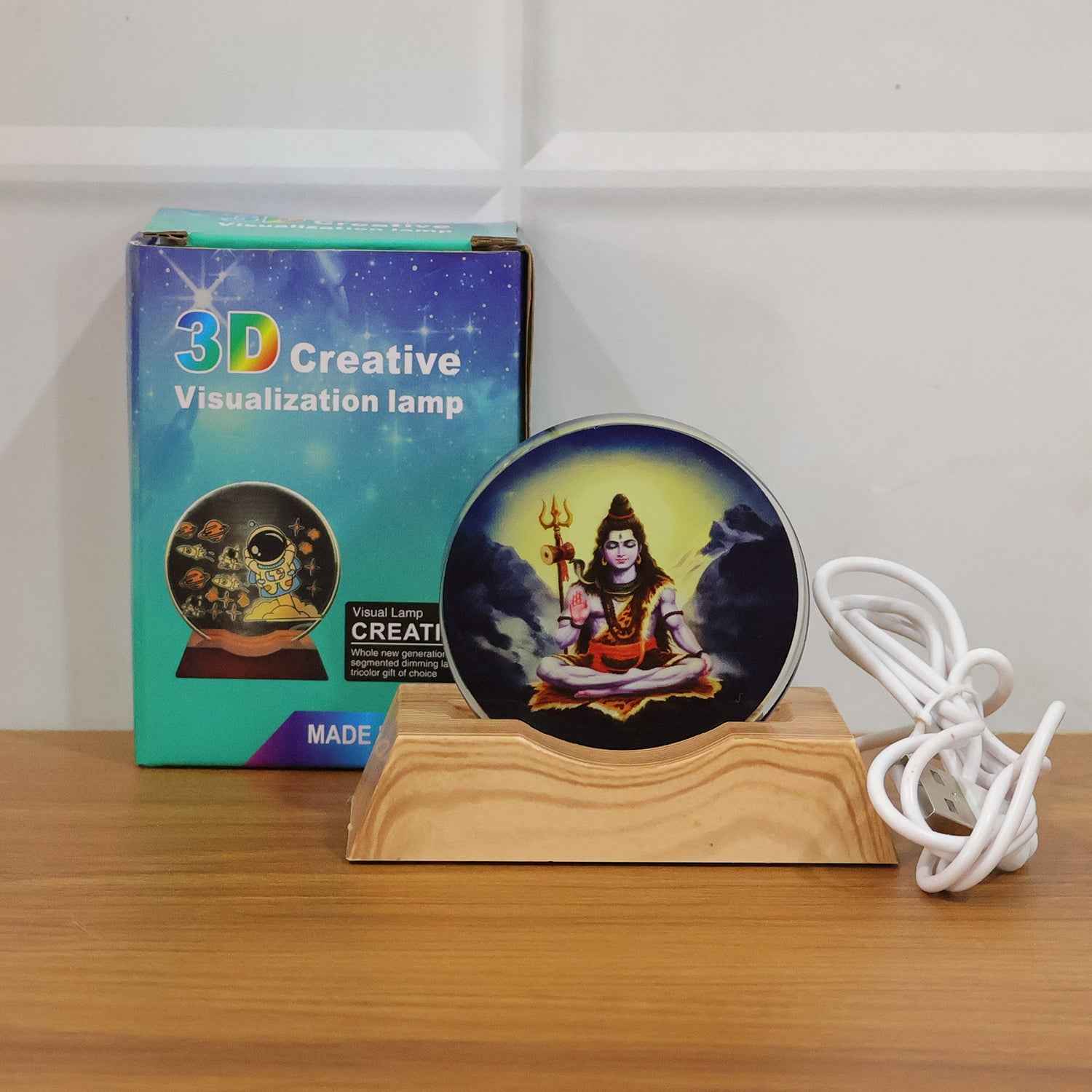 3d Creative Lord Shiva Led Night Lamp (1 Pc)