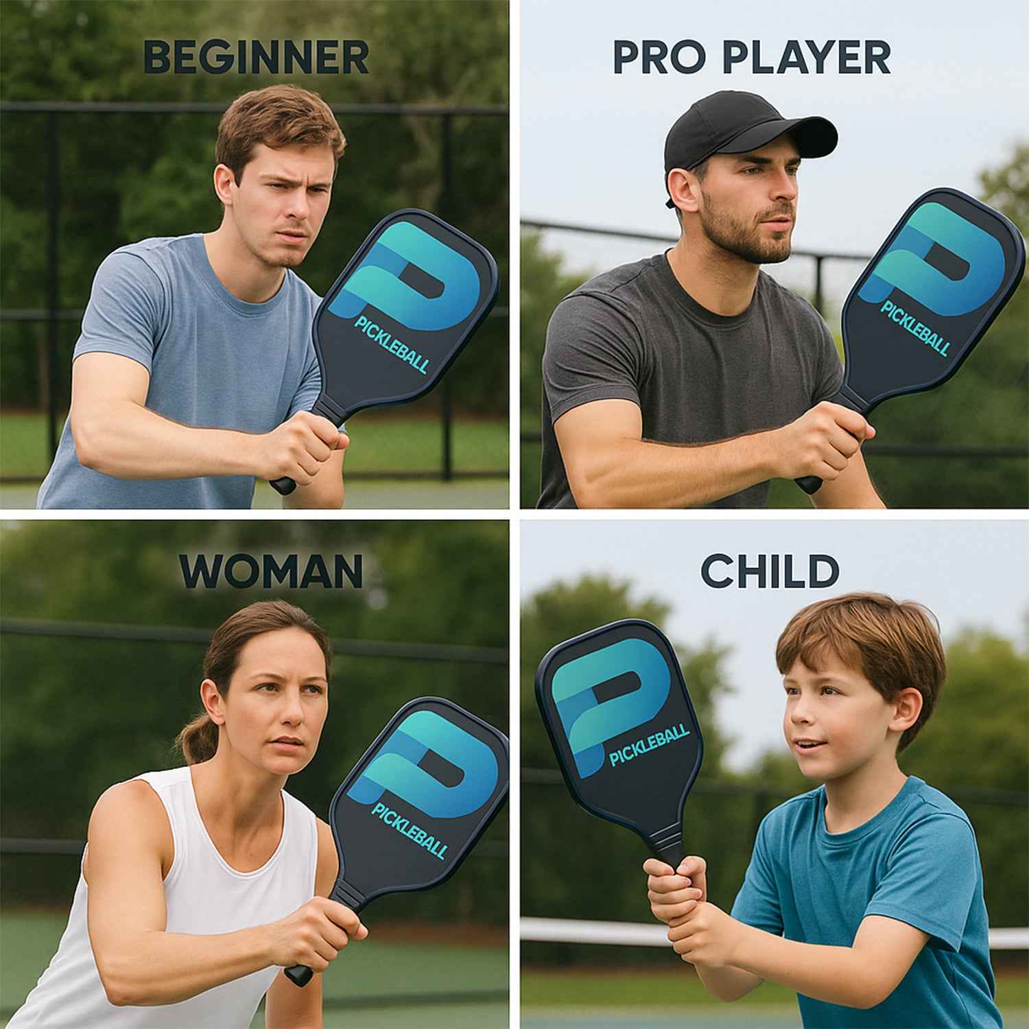 Konex Professional Fiberglass Pickleball Paddle With Cushion Grip Handle