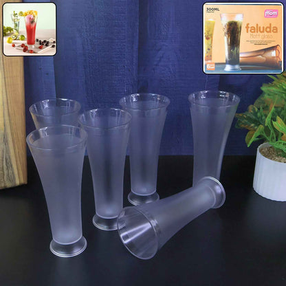 Supermom Plastic Faluda Matt Glass Set (300ml  6 Pc) - Best Deals at BeSh Deals®