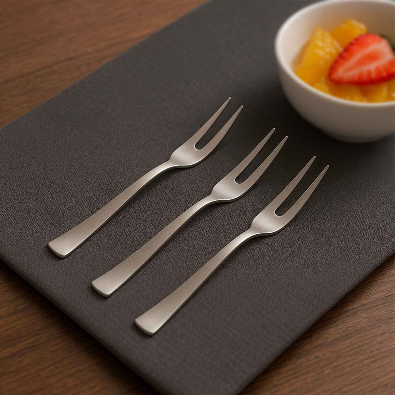 Apex 6 In 1 Stainless Steel Fruit Fork (1 Set)