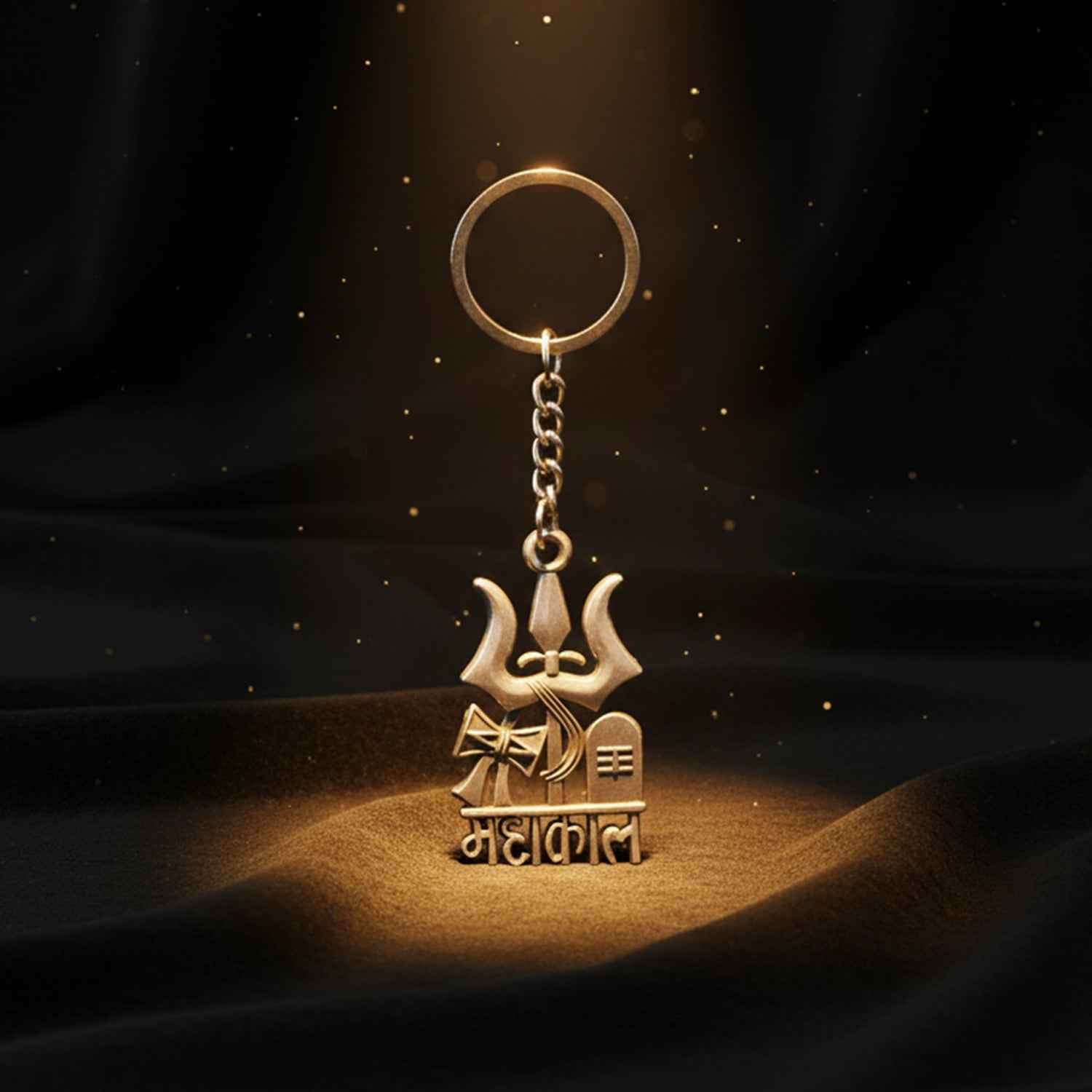 Premium Metal Mahakal Keychain (1 Pc)