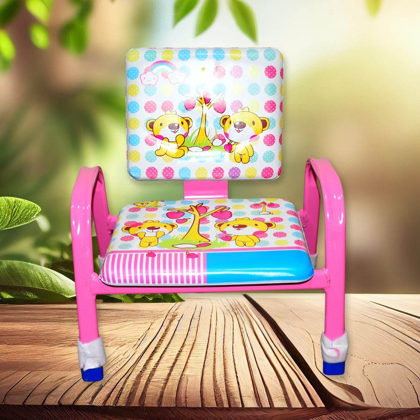 Cartoon Baby Chair Strong Steel Cushion  Comfortable Baby Chair High Quality Chair (1 Pc) - Best Deals at BeSh Deals®