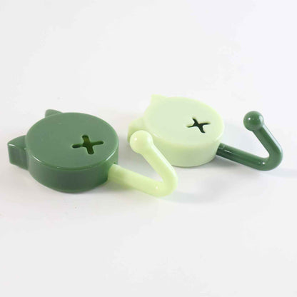 Self Adhesive Round Wall Hooks (10 Pc)