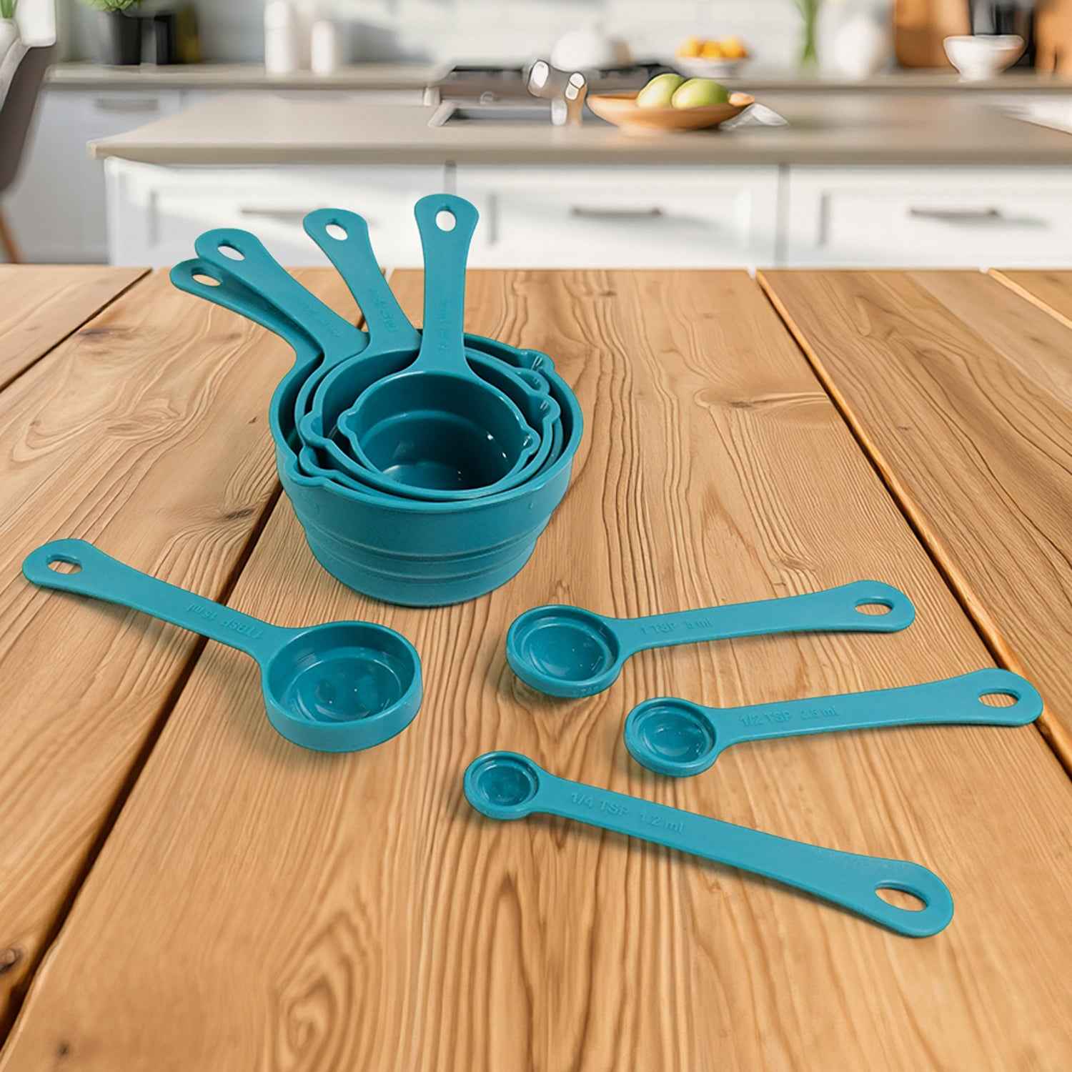 Apex 8 Piece Measuring Spoons And Cups Set - BeSh Deals®