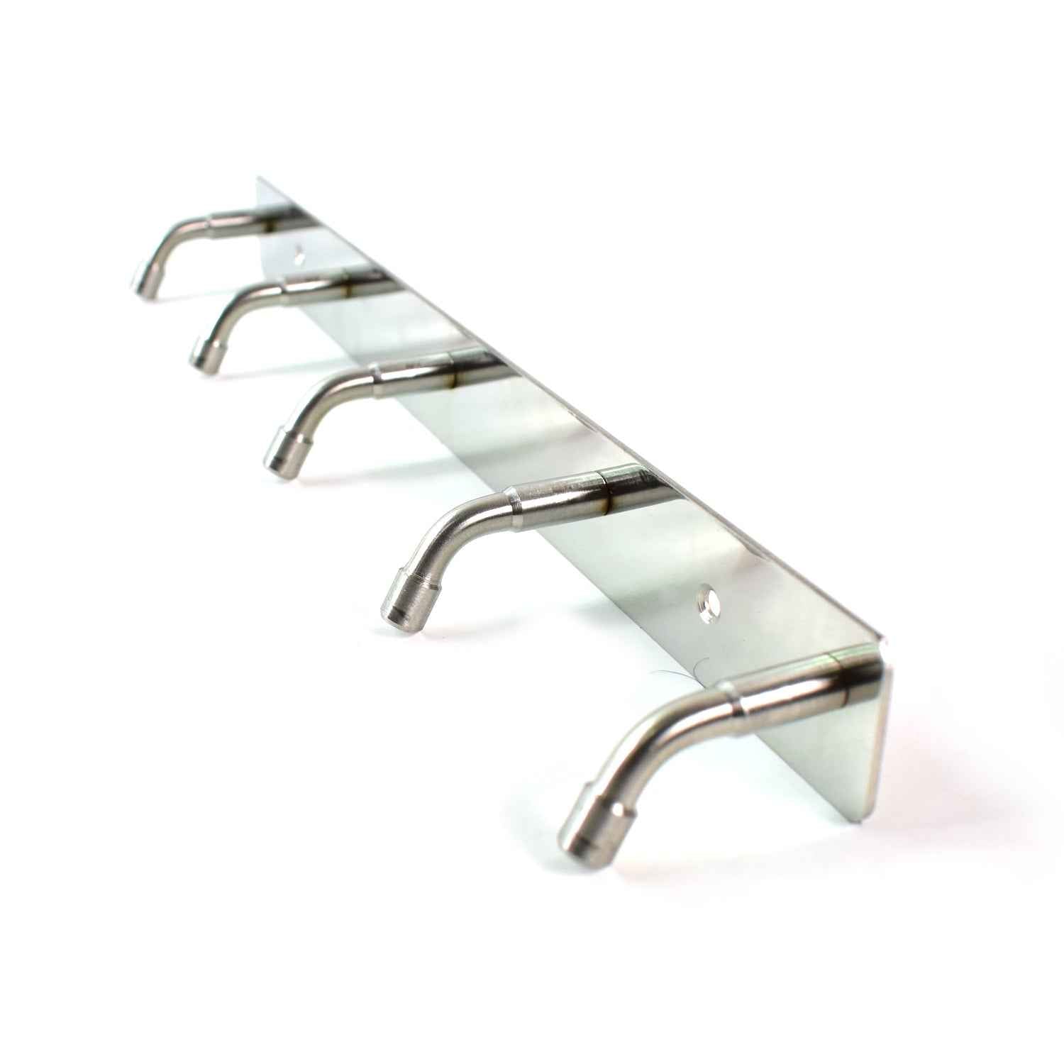 Stainless Steel Wall Mounted Coat 5 Hook Rack (26x3  1 Pc)